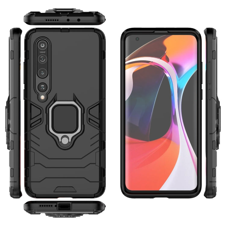 For Xiaomi Mi 10 PC + TPU Shockproof Protective Case with Magnetic Ring Holder