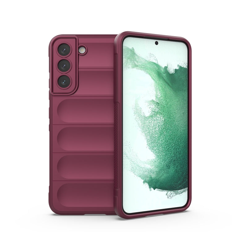 For Samsung Galaxy S22+ 5G Magic Shield TPU + Flannel Phone Case