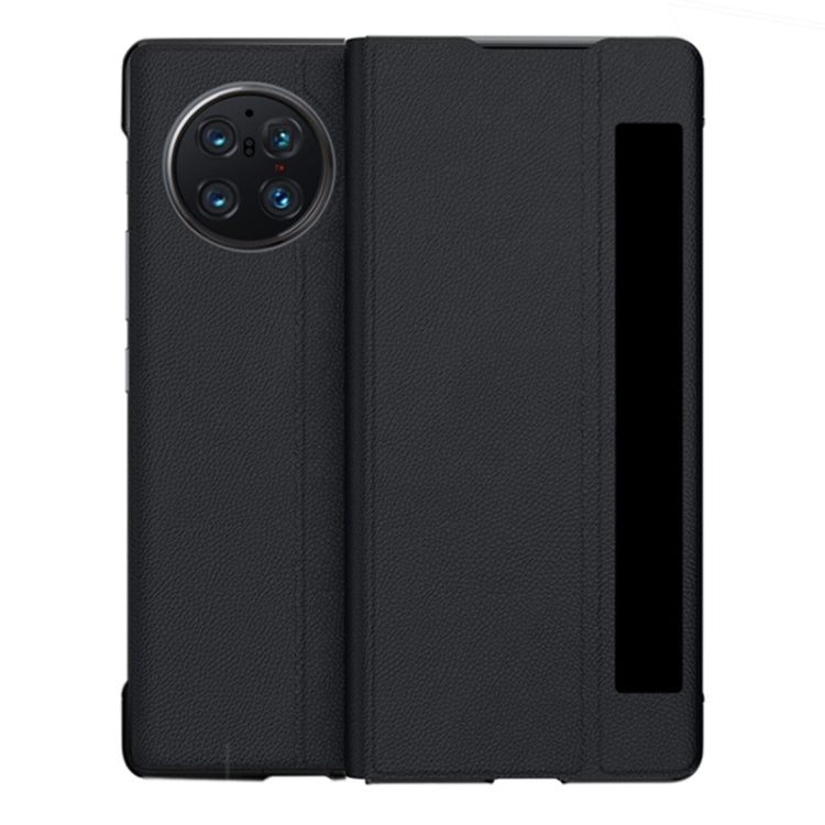 For vivo X Fold Window View Leather Folding Phone Case