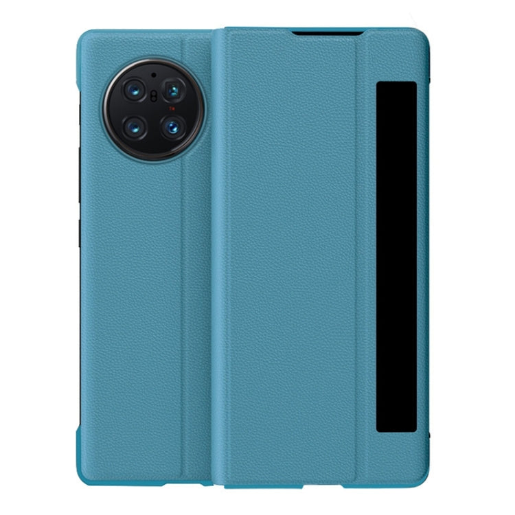 For vivo X Fold Window View Leather Folding Phone Case