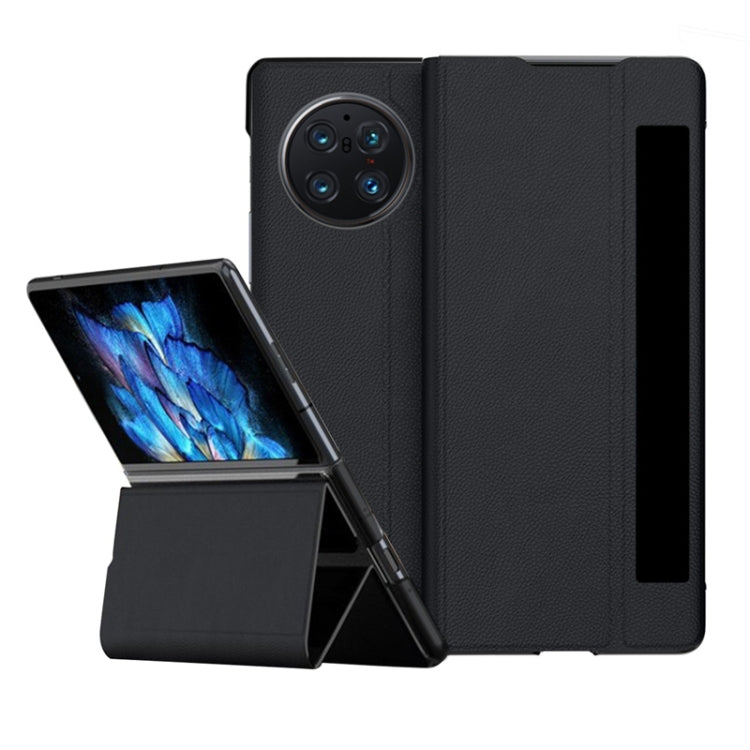 For vivo X Fold Window View Leather Folding Phone Case