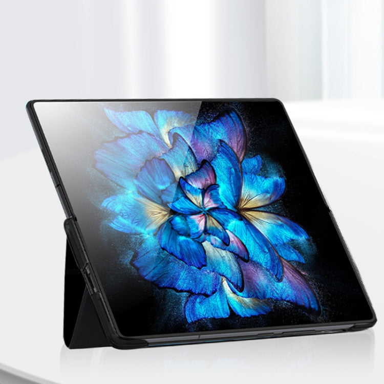 For vivo X Fold Window View Leather Folding Phone Case