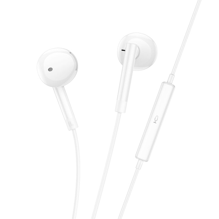 hoco M95 Type-C Wire-controlled Earphones with Mic & Digital Chip (White)