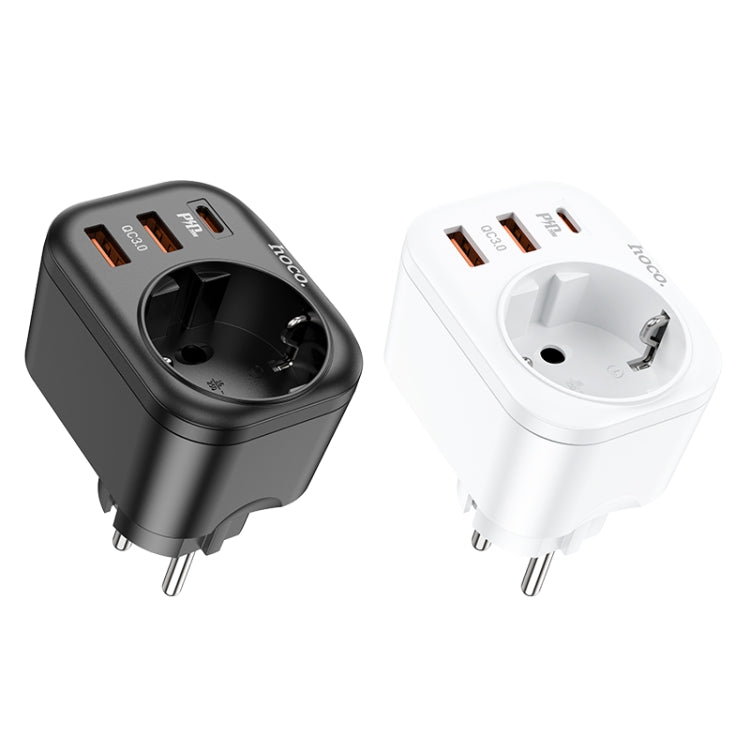 hoco NS3 Multifunctional Socket Including 1C+2A PD20W Ports, EU Plug