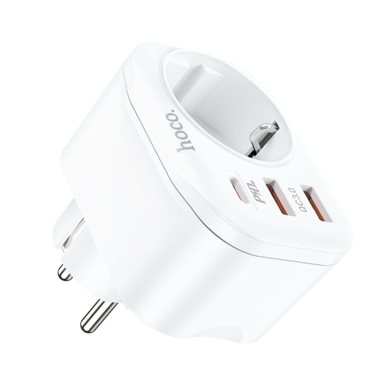 hoco NS3 Multifunctional Socket Including 1C+2A PD20W Ports, EU Plug