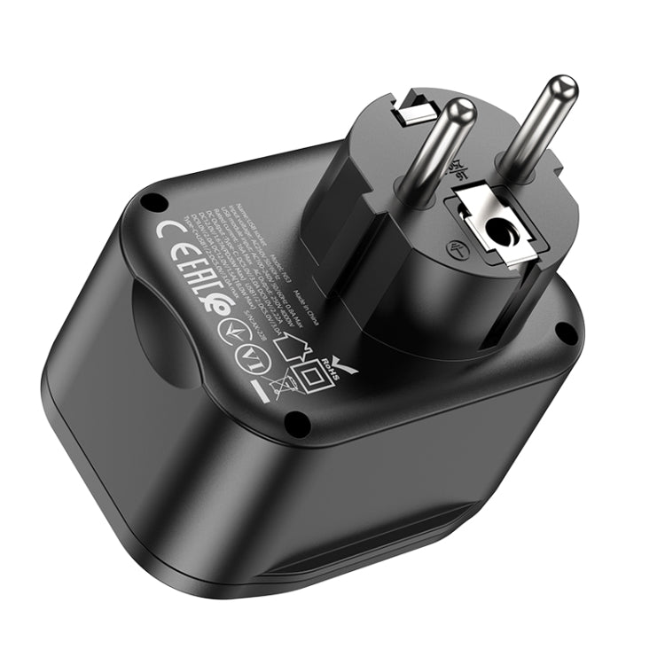 hoco NS3 Multifunctional Socket Including 1C+2A PD20W Ports, EU Plug