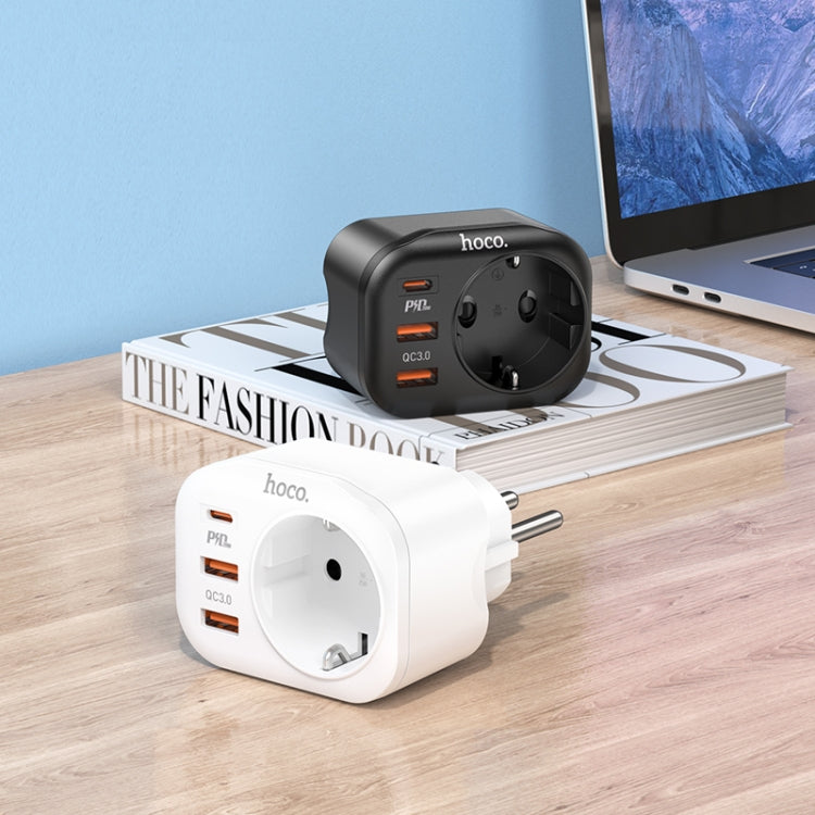 hoco NS3 Multifunctional Socket Including 1C+2A PD20W Ports, EU Plug