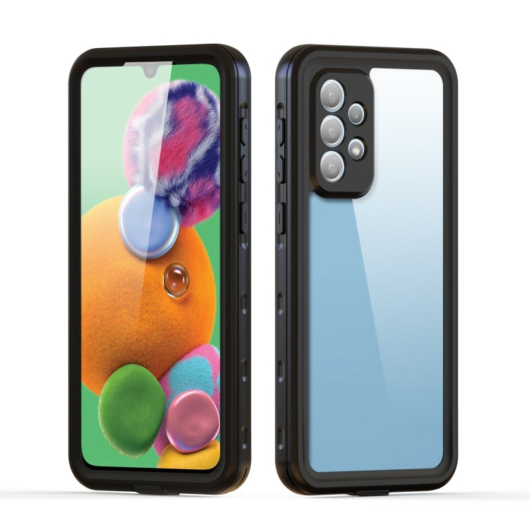 For Samsung Galaxy A33 5G RedPepper Transparent  Shockproof Waterproof PC + TPU Phone Case(Black)