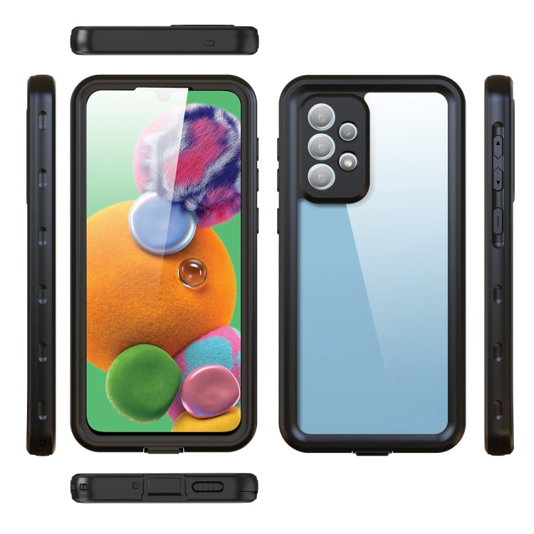 For Samsung Galaxy A33 5G RedPepper Transparent  Shockproof Waterproof PC + TPU Phone Case(Black)