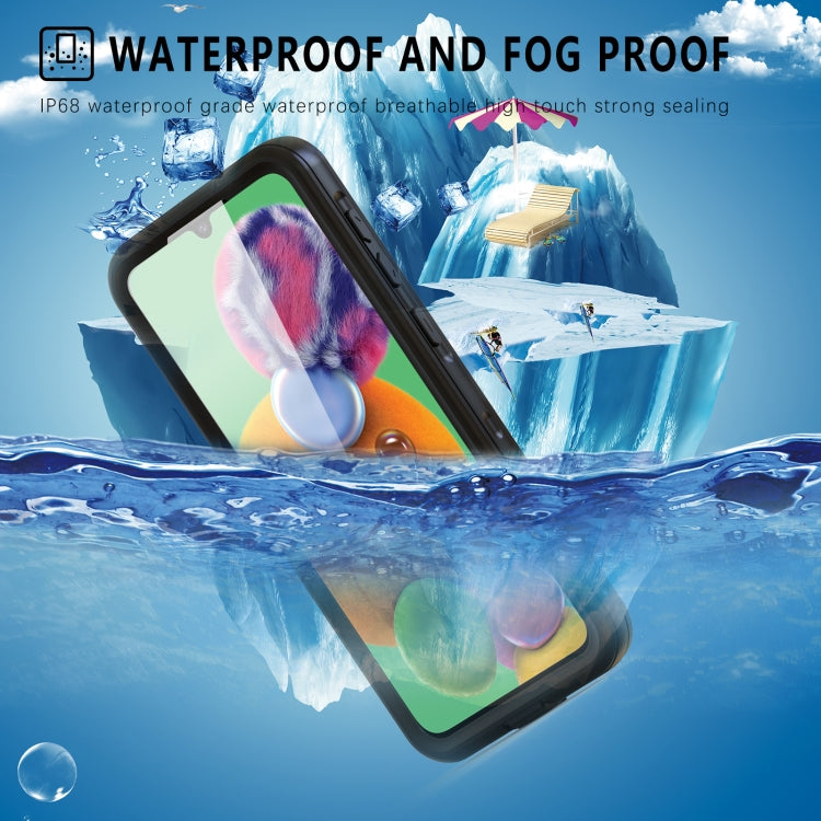 For Samsung Galaxy A33 5G RedPepper Transparent  Shockproof Waterproof PC + TPU Phone Case(Black)