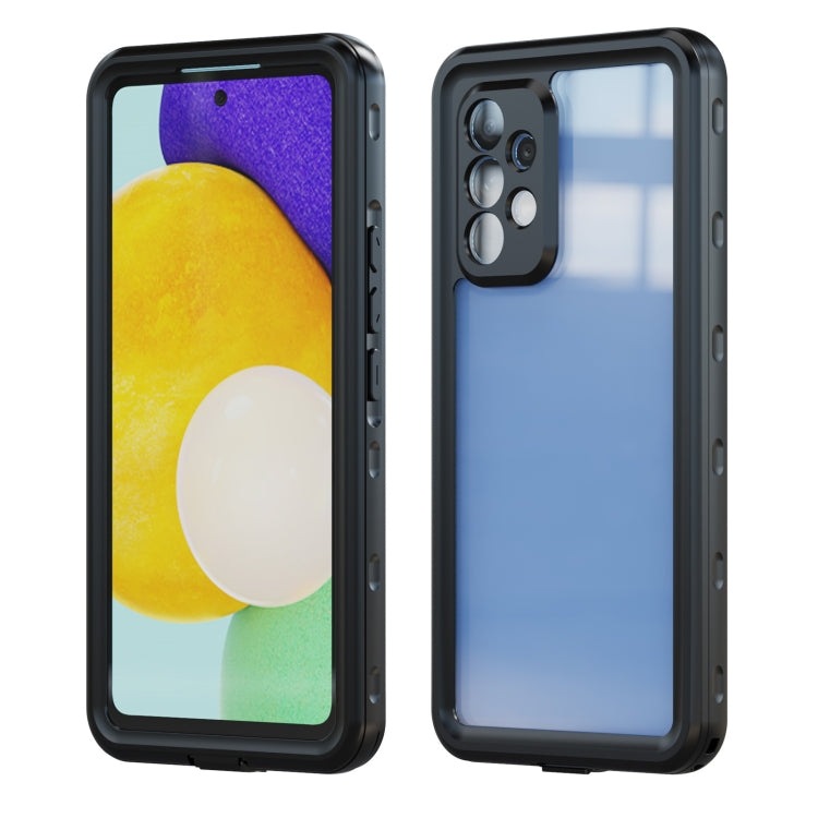 For Samsung Galaxy A53 5G RedPepper Transparent  Shockproof Waterproof PC + TPU Phone Case(Black)