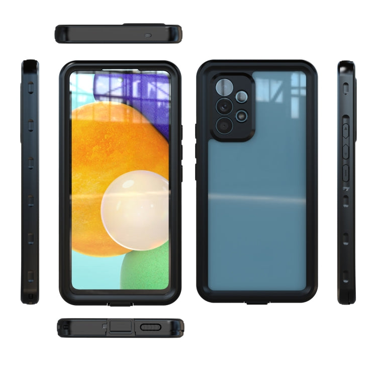For Samsung Galaxy A53 5G RedPepper Transparent  Shockproof Waterproof PC + TPU Phone Case(Black)