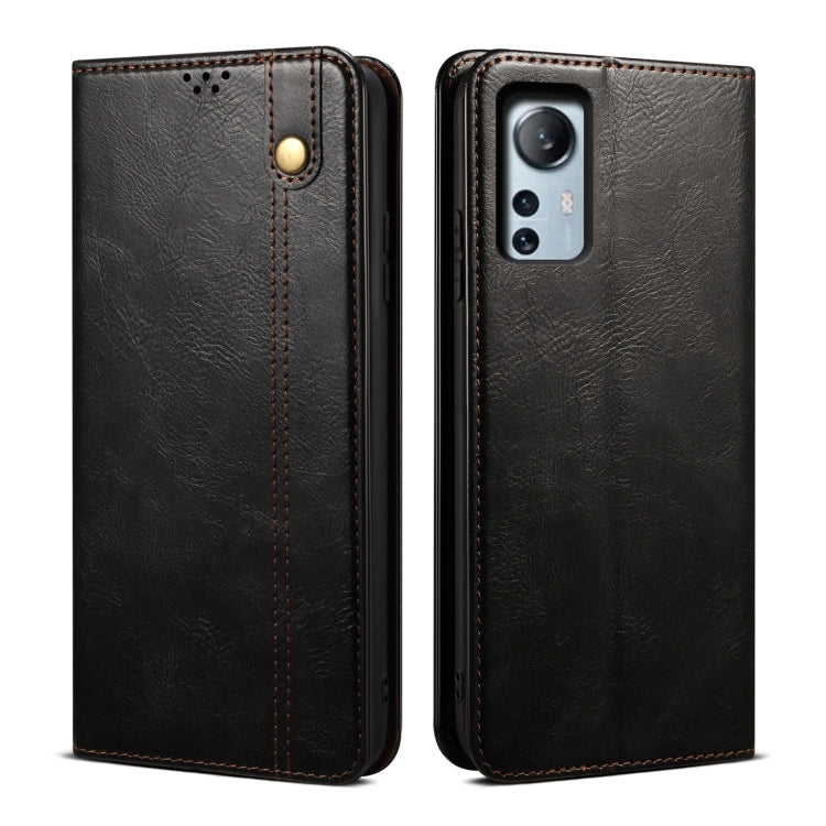 For Xiaomi 12 Lite Oil Wax Crazy Horse Texture Leather Phone Case