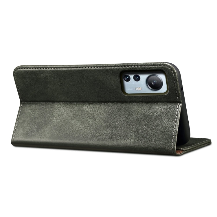 For Xiaomi 12 Lite Oil Wax Crazy Horse Texture Leather Phone Case