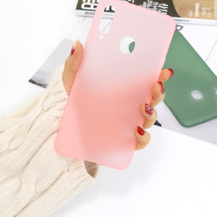 For Galaxy A20s 1.5mm Liquid Emulsion Translucent TPU case