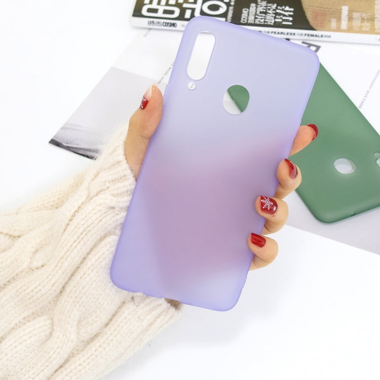For Galaxy A20s 1.5mm Liquid Emulsion Translucent TPU case