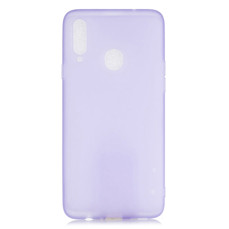 For Galaxy A20s 1.5mm Liquid Emulsion Translucent TPU case