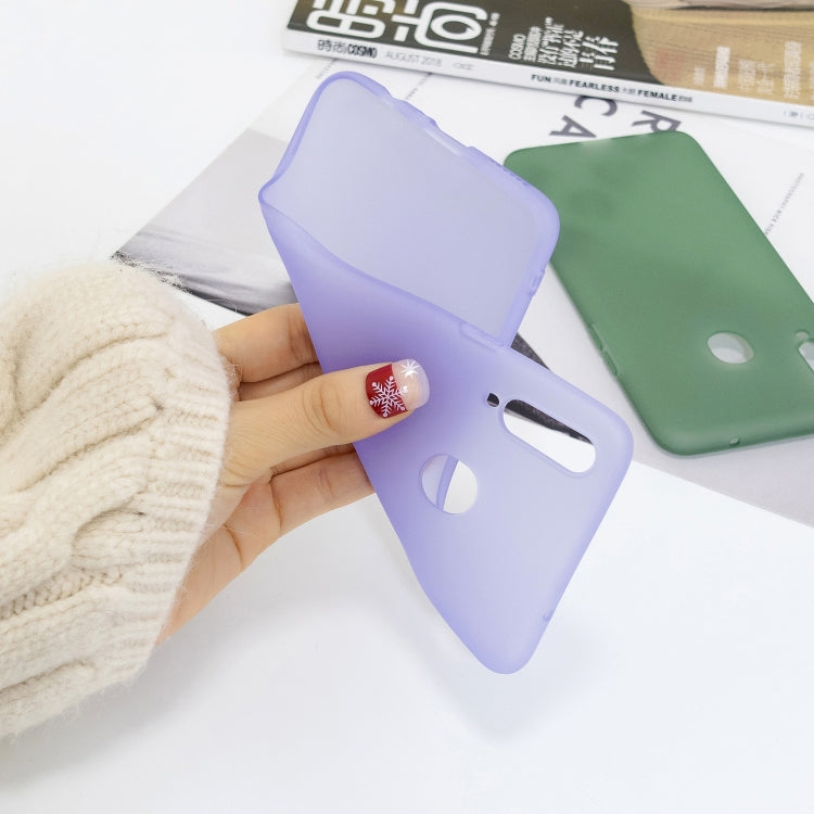 For Galaxy A20s 1.5mm Liquid Emulsion Translucent TPU case