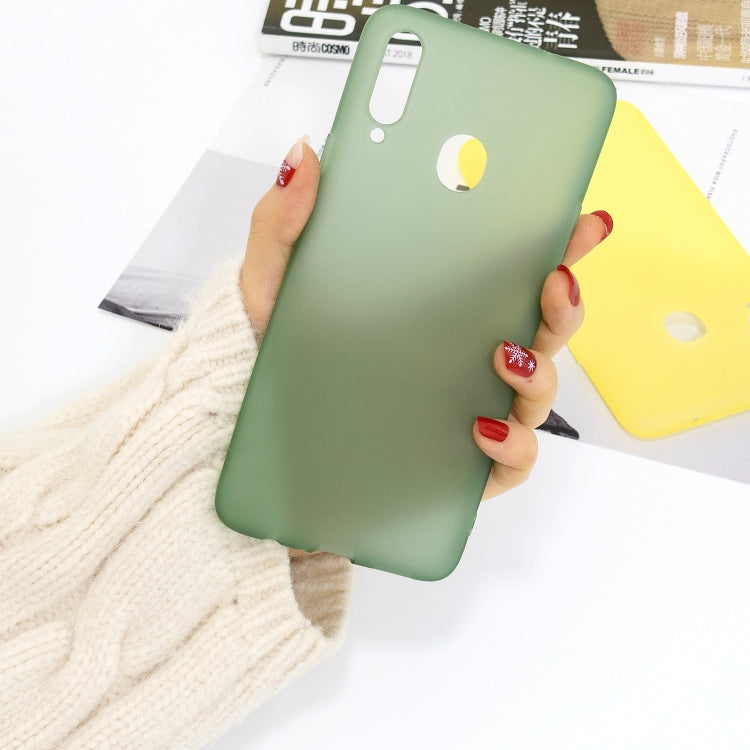 For Galaxy A20s 1.5mm Liquid Emulsion Translucent TPU case