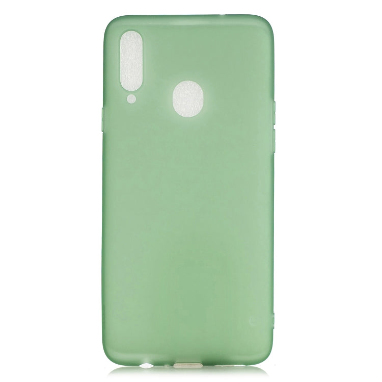 For Galaxy A20s 1.5mm Liquid Emulsion Translucent TPU case