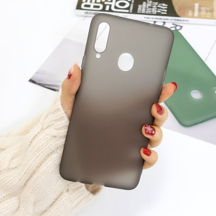 For Galaxy A20s 1.5mm Liquid Emulsion Translucent TPU case