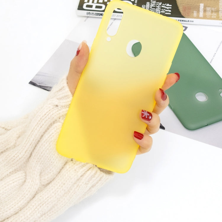 For Galaxy A20s 1.5mm Liquid Emulsion Translucent TPU case