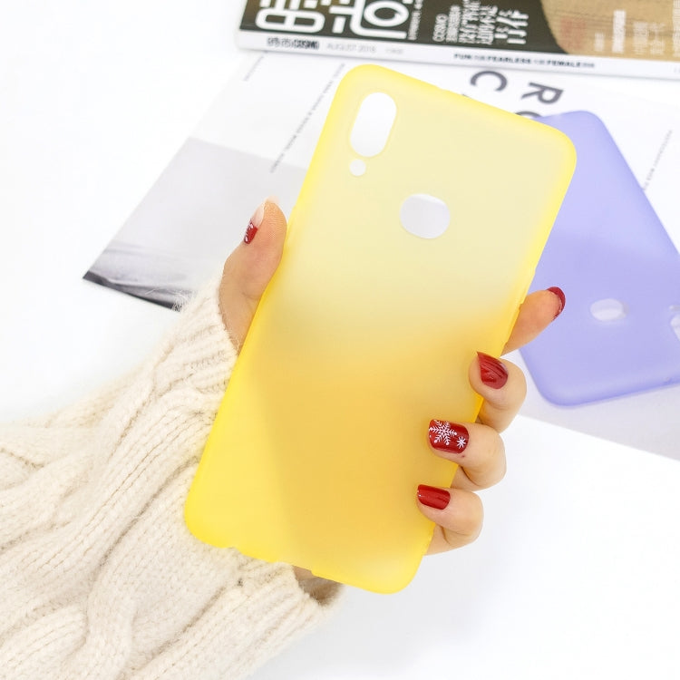 For Galaxy A10s 1.5mm Liquid Emulsion Translucent TPU case