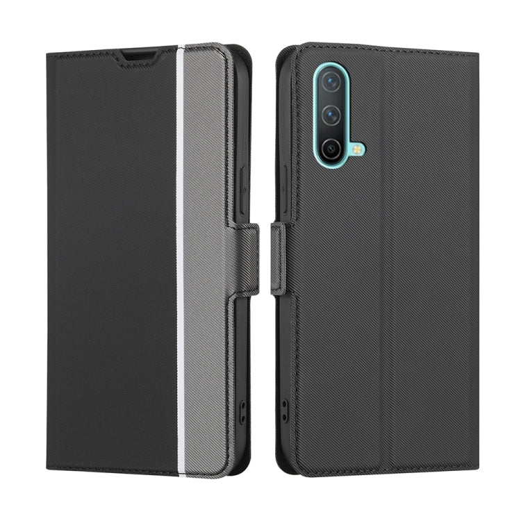 For OnePlus Nord CE 5G Twill Texture Side Button Leather Phone Case