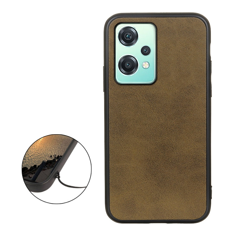 For OnePlus Nord CE 2 Lite 5G Two-color Calf Texture Shockproof Phone Case