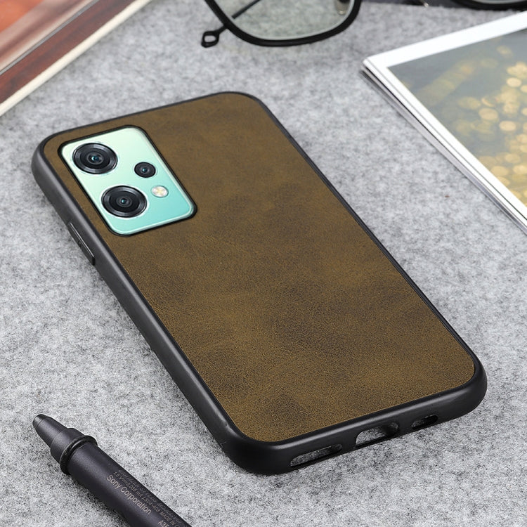 For OnePlus Nord CE 2 Lite 5G Two-color Calf Texture Shockproof Phone Case