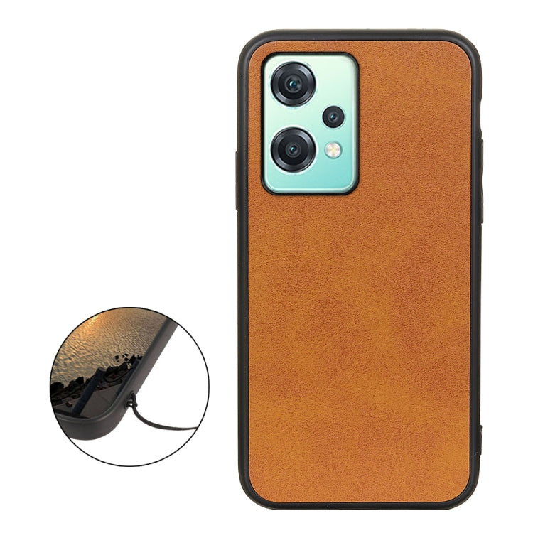 For OnePlus Nord CE 2 Lite 5G Two-color Calf Texture Shockproof Phone Case