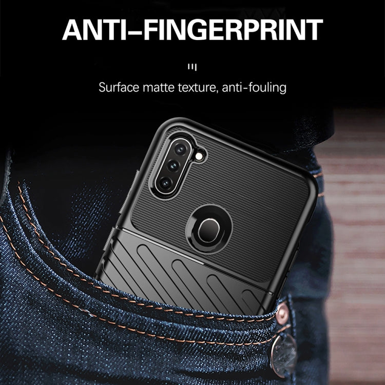 For Galaxy A11 Thunderbolt Shockproof TPU Soft Case(Dark Green)
