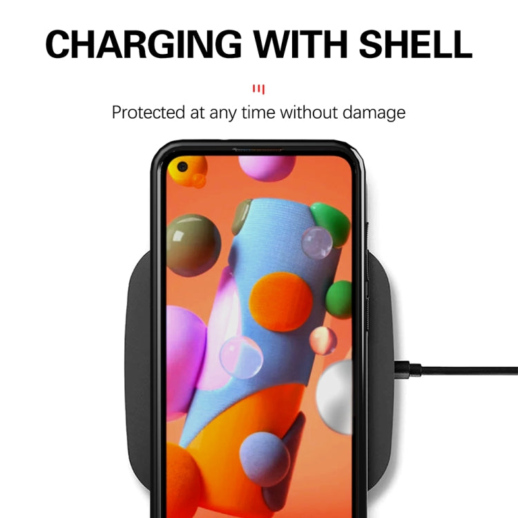 For Galaxy A11 Thunderbolt Shockproof TPU Soft Case(Dark Green)