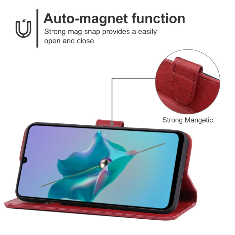 For ZTE Blade V40 Vita Leather Phone Case