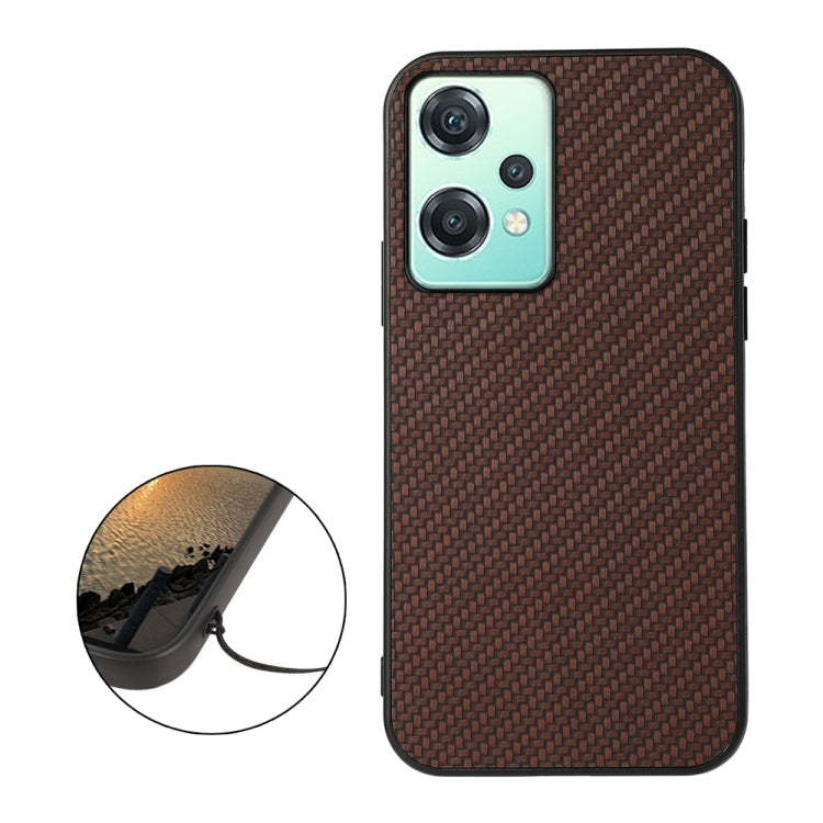 For OnePlus Nord CE 2 Lite 5G Carbon Fiber Texture Shockproof Protective Phone Case