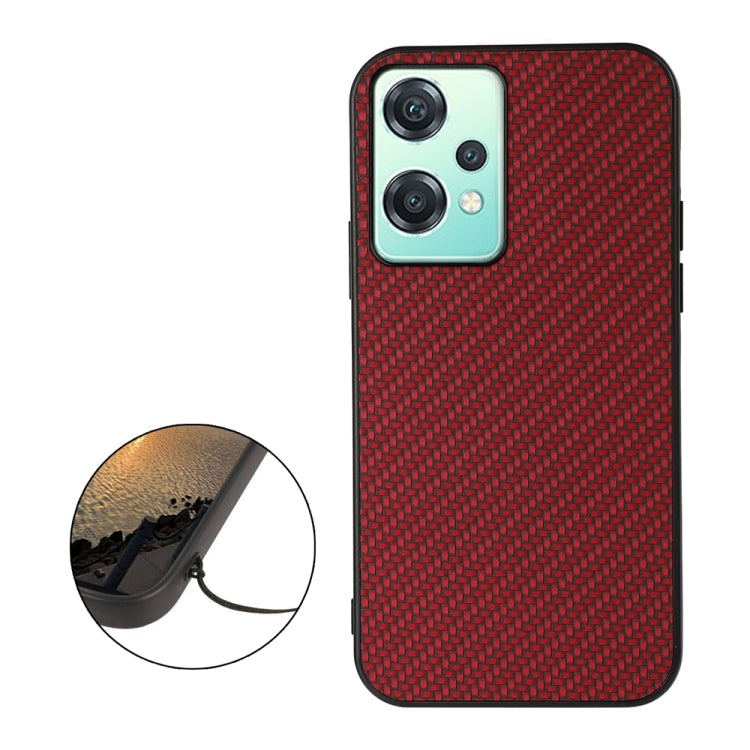 For OnePlus Nord CE 2 Lite 5G Carbon Fiber Texture Shockproof Protective Phone Case