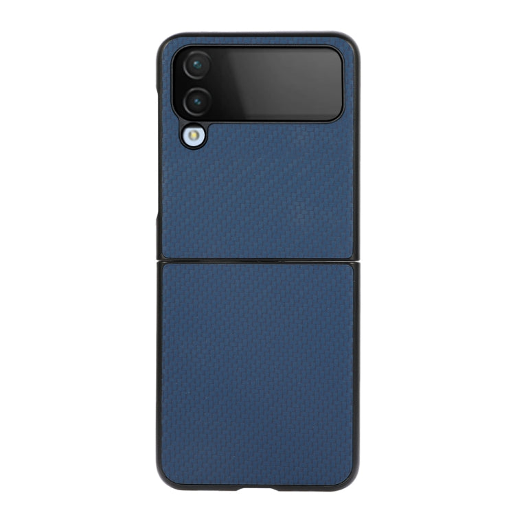 For Samsung Galaxy Z Flip4 Carbon Fiber Texture Shockproof Protective Phone Case