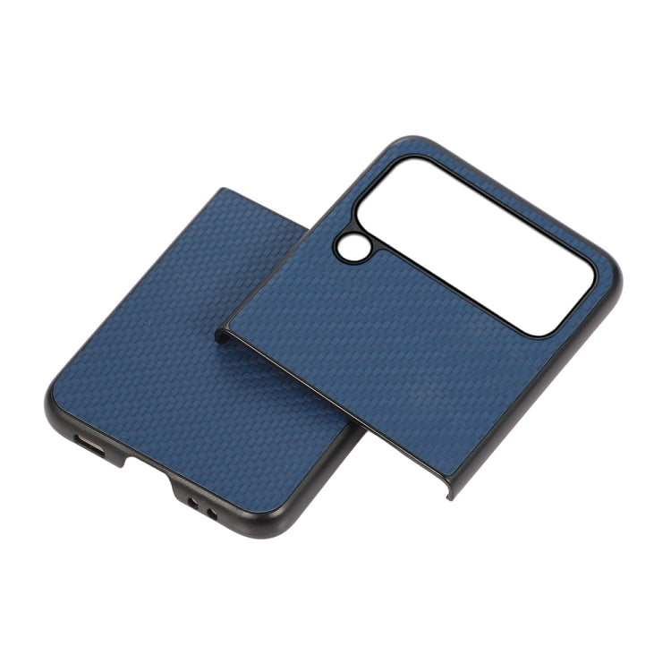 For Samsung Galaxy Z Flip4 Carbon Fiber Texture Shockproof Protective Phone Case