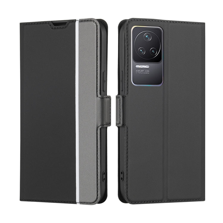 For Xiaomi Redmi K50 / K50 Pro Twill Texture Side Button Leather Phone Case