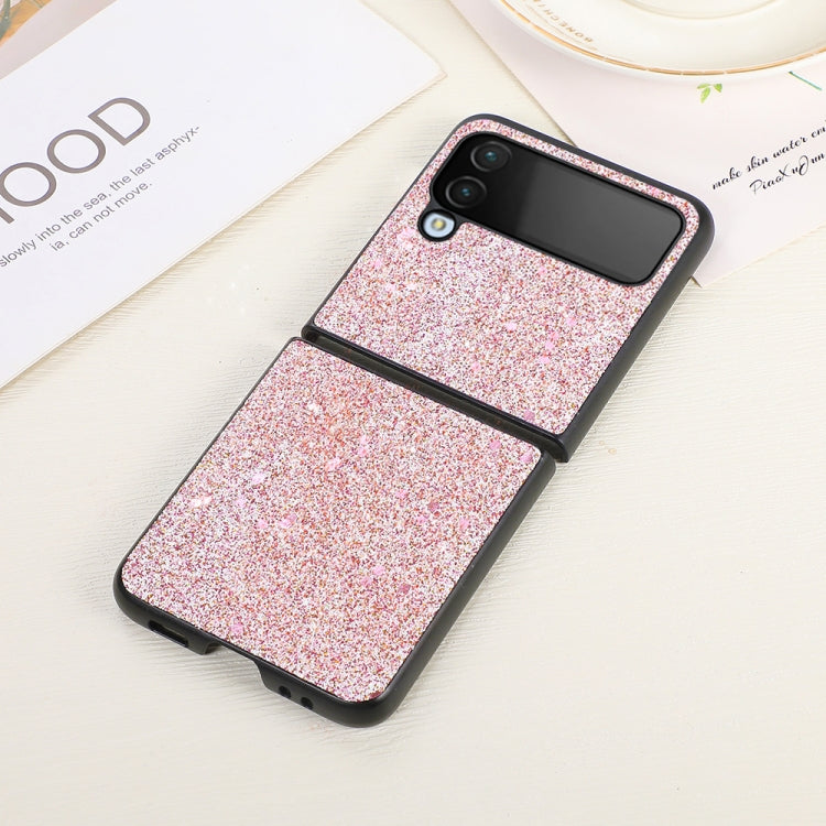 For Samsung Galaxy Z Flip4 Glitter Powder PU Phone Case