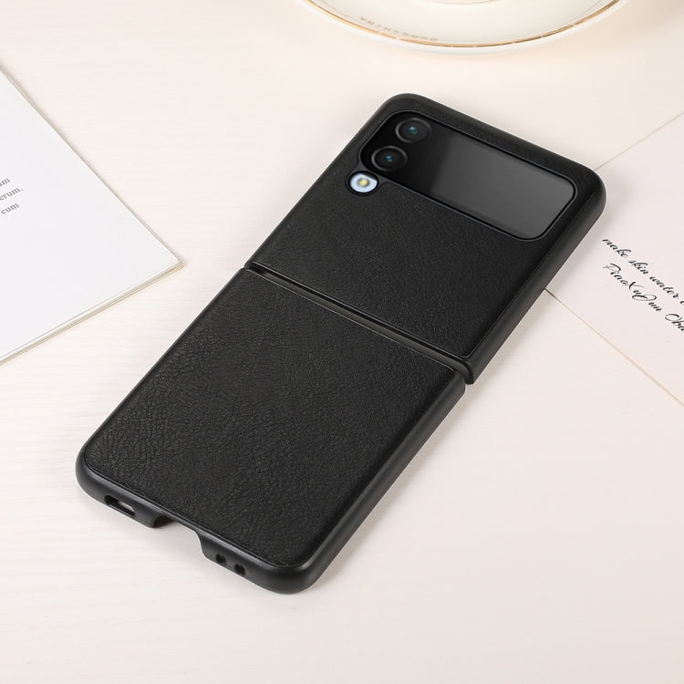 For Samsung Galaxy Z Flip4 Two-color Litchi Texture Phone Case