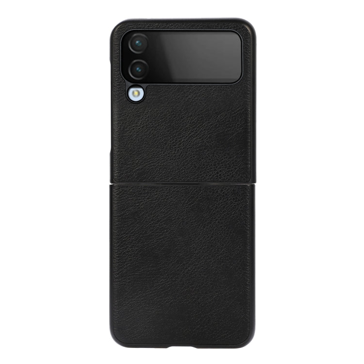 For Samsung Galaxy Z Flip4 Two-color Litchi Texture Phone Case