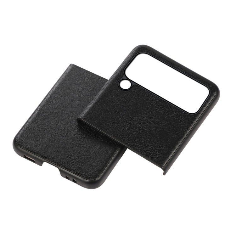 For Samsung Galaxy Z Flip4 Two-color Litchi Texture Phone Case