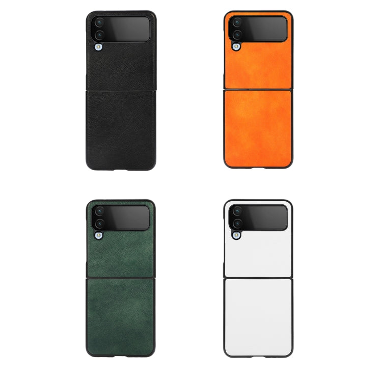 For Samsung Galaxy Z Flip4 Two-color Litchi Texture Phone Case