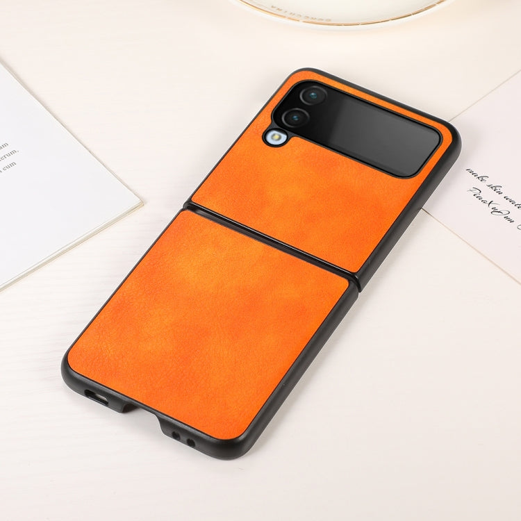For Samsung Galaxy Z Flip4 Two-color Litchi Texture Phone Case