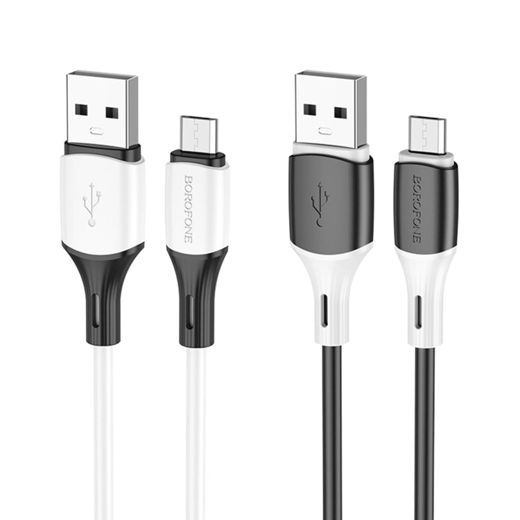 Borofone BX79 Micro USB Silicone Sync Data Charging Cable, Length: 1m