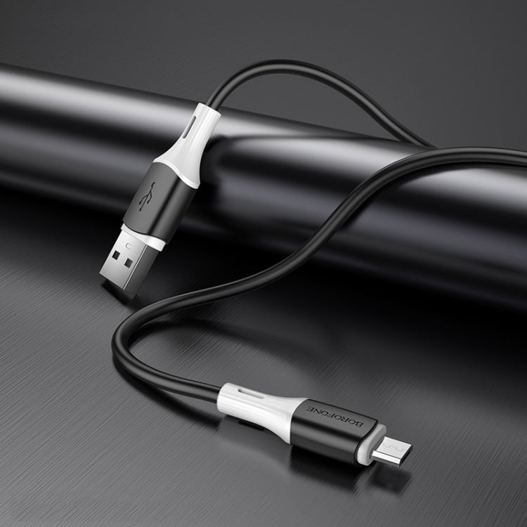 Borofone BX79 Micro USB Silicone Sync Data Charging Cable, Length: 1m