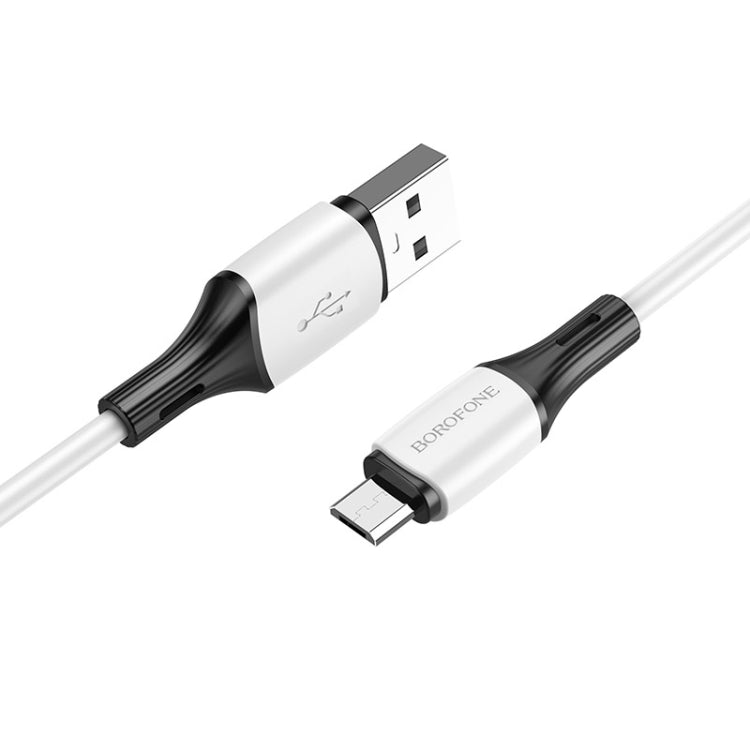 Borofone BX79 Micro USB Silicone Sync Data Charging Cable, Length: 1m