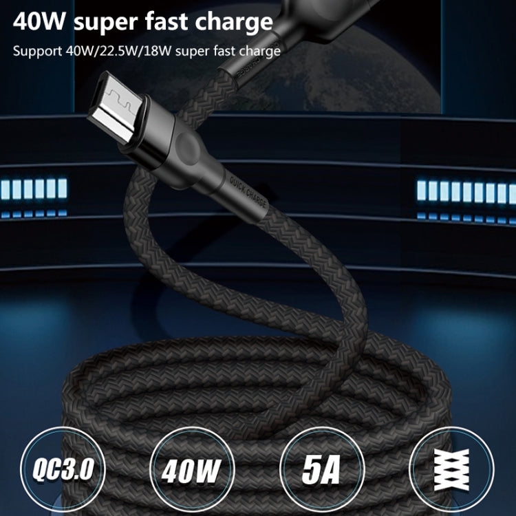Micro USB 5A Beauty Tattoo USB Charging Cable,Cable Length: 1m