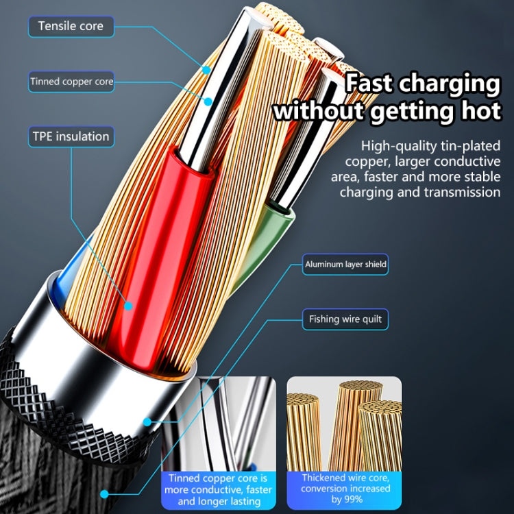 Micro USB 5A Beauty Tattoo USB Charging Cable,Cable Length: 1m